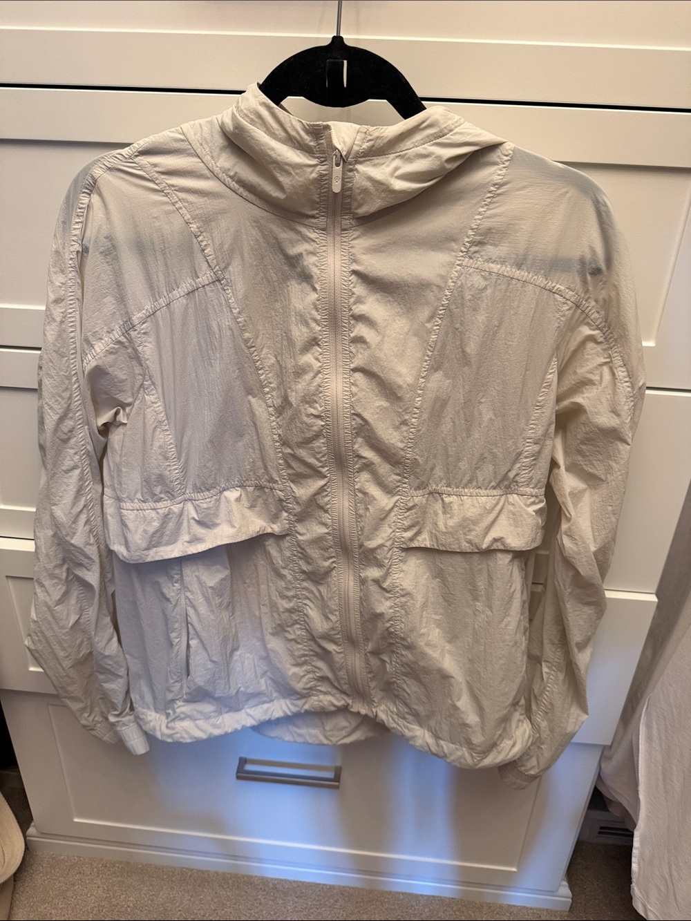 lululemon athletica Cream Lightweight packable windbreaker Jacket